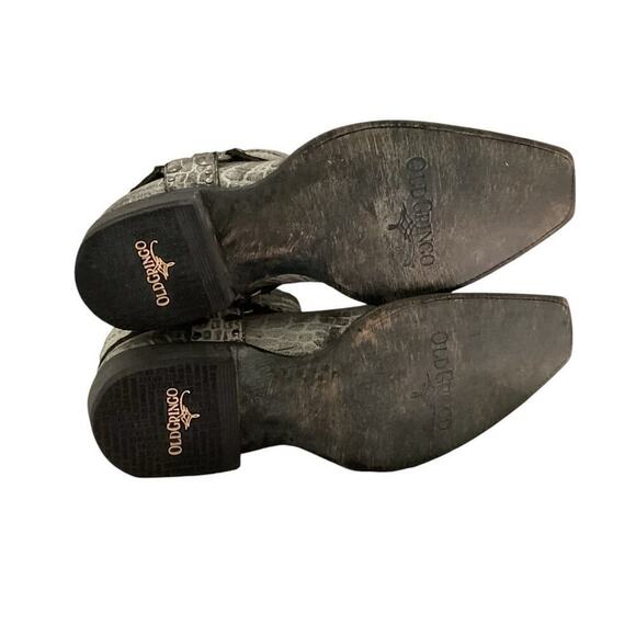 Old Gringo Aria Plain Harbor Grey Harness Snip Toe Western Cowgirl Boot 7.5 B - Picture 14 of 14